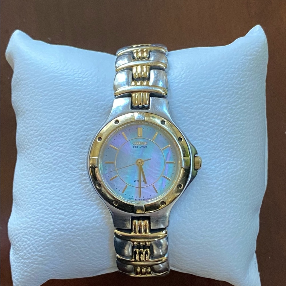 Citizen Eco-Drive WR100 mother of pearl face Watch